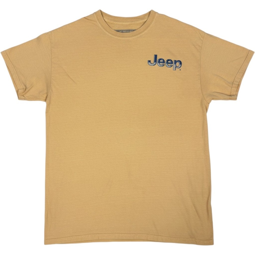 Jeep Wrangler Rubicon Yellow Graphic Tee Shirt Beach mens medium vintage